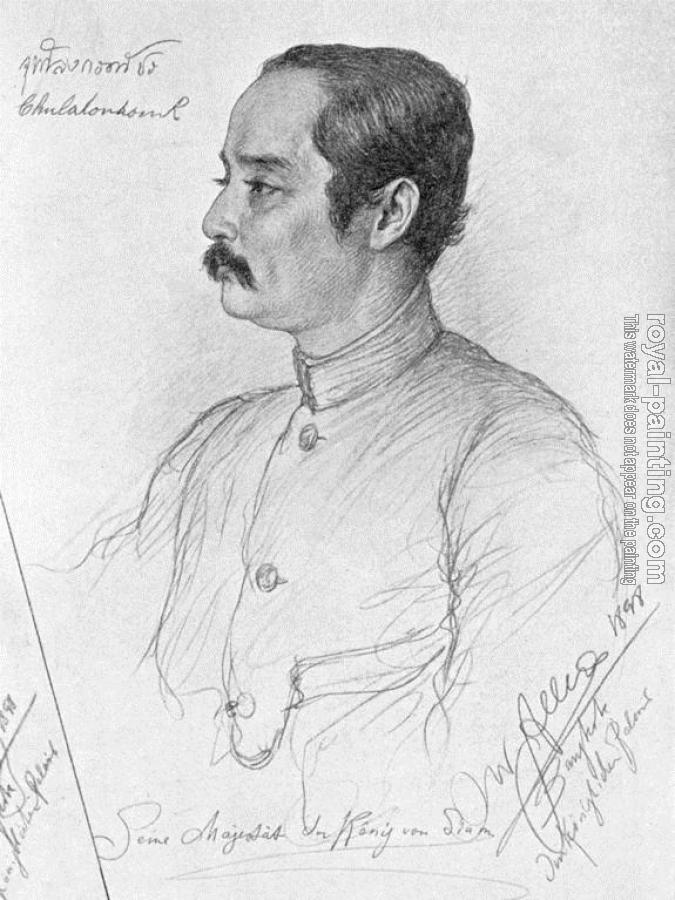 Christian Wilhelm Allers : Portrait of Phra Maha Chulalongkorn, king of Siam